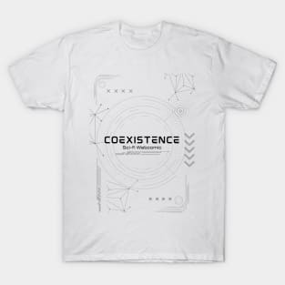 Coexistence tech wear logo light T-Shirt